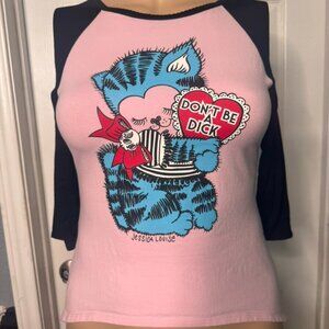 Jessica Louise 'Don't Be A Dick' Womens Raglan Tee